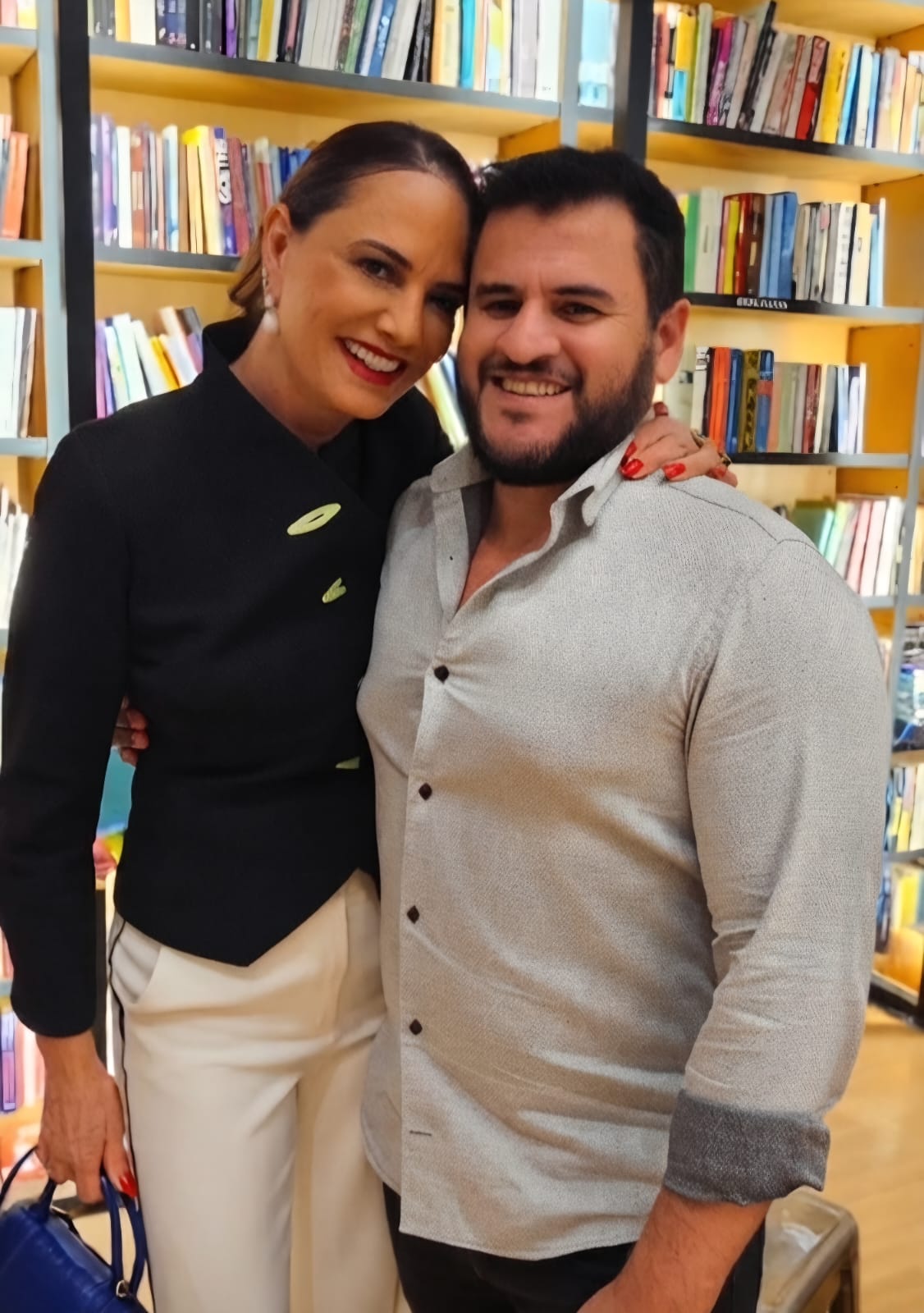 Miller com Luiza Brunet